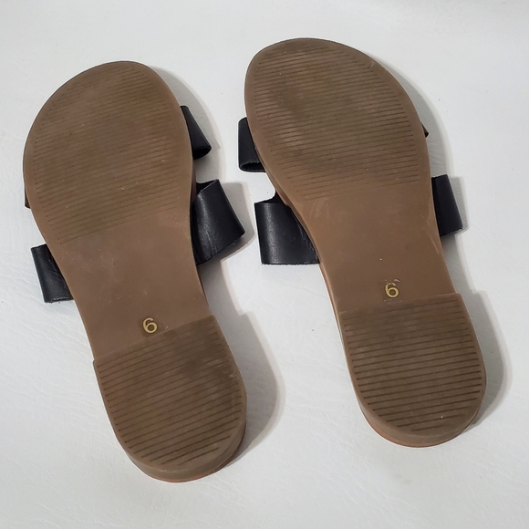 Steve Madden Dariella Black and Brown Slide Sandals Leather Upper Size 6 - Picture 6 of 6